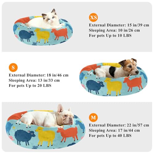 Lit apaisant pour chat mouton bleu taille M - 8
