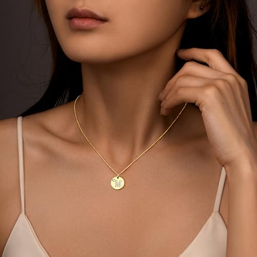 Initial Heart Necklaces for Women Teen Girls,14k Gold Plated A-Z Letter Pendant Necklace,Personalized Birthday Jewelry accessories Gifts for Mom Teen Girl2