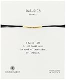 Dogeared Balance Bar Silk Bracelet