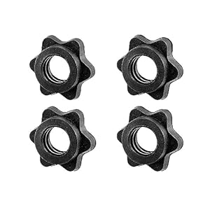 Dumbbell Collars 1 inch Dumbbell Hex Nut Barbell Collar Clamps Weight Clips for Dumbbells,Spinlock Collars for 1 Inch Standard Barbells Bars Sports Weight Lifting Fitness