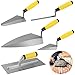 5 PCS Masonry Hand Tool Set, Concrete Trowel Kit with Brick Trowel, Pointing Trowel, Edging Trowel, Soft Grip Handle Concrete Towel Tools