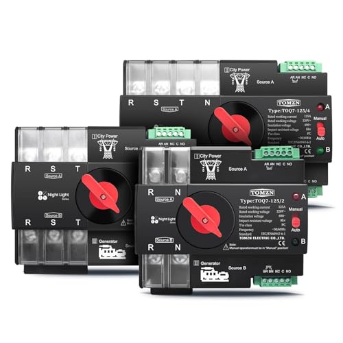 Commutateur de transfert automatique triphasé ATS 4P 125A pour inverseur de source 230V - 2
