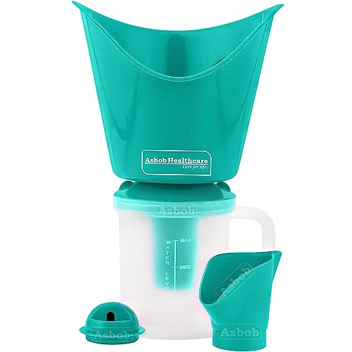 Asbob 3 in 1 steamer for cold and cough, vaporizer steamer for cough,cold and facial, steam inhaler & vapourisers for adults – 1 Meter