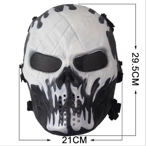Masque airsoft tête de mort idéal pour vos jeux de survie CS - 7