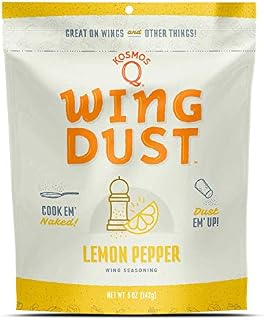 Kosmos Q Lemon Pepper Wing Dust | Chicken Wing Seasoning | Dry BBQ