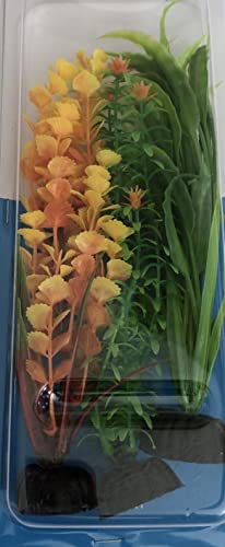 Top Fin Underwater Worlds Aquarium Plastic Plant 3 Pack Combo Natural - Thumbnail 3