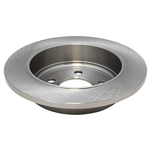 Image of TRQ Rear Brake Pad and Rotor Set Ceramic Solid Rotors