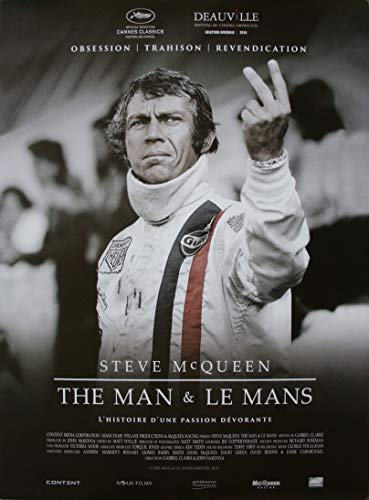 Affiche Cinéma Originale LE MANS Petit Format (53 x 39 cm Roulée) Ressortie 2015 Steve McQueen