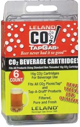 Box of 6 - 16 gram CO2 cartridges