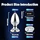 TDLPlus Edelstahl Elektroshock Analvibrator mit 6 Stromschlag- & 10 Vibrationsmodi, Hochwertiger Metall Analplug für Prostata Stimulation, spielzeug für Männer, Frauen & Paare Reizspielzeug