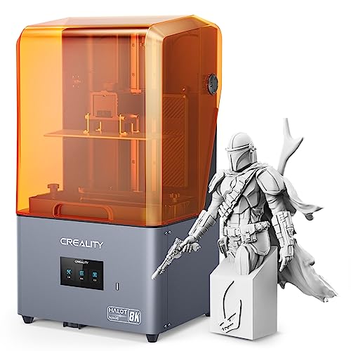 Imprimante 3D Creality Halot-Mage Resin avec résolution 8K 10.3'' Mono LCD UV Light Curing Dual Linear Rails Carbon Filter High Precision Print Size 8.97x5.03x9.05in
