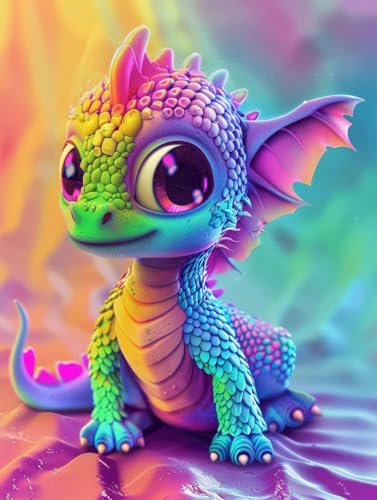 Peinture diamant dragon débutant pour s'initier facilement aux loisirs créatifs