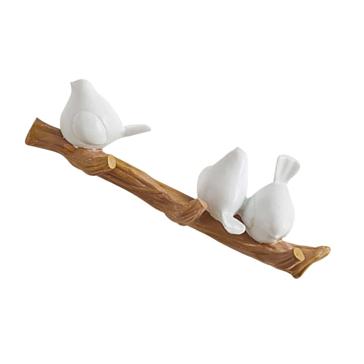 Gancio Decorativo Animale in Resina da Parete Bianco