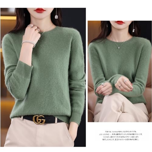 Zlinib Cashmere Sweaters For Women, 100% Merino Wool Pullover Long Sleeve Crew Neck Sweater Lightweight Knit Top  thumb #4