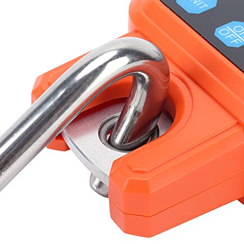 Mini-Kranwaage, Wiederaufladbar, Digitale Hängewaage, Heimbedarf (WH-C06 wiederaufladbares normales Modell orange)