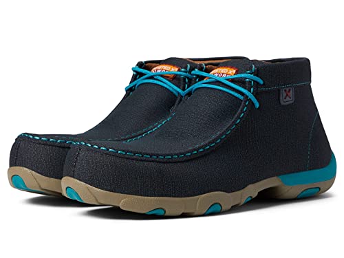 Image of Twisted X Women's Work Chukka Driving Moc, Dark Teal & Turquoise, 11