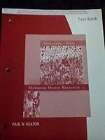 Managing Human Resources Test Bank 0324592590 Book Cover