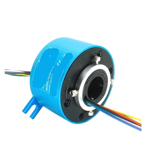Bague collectrice conductrice de précision traversante pour robotique et automates