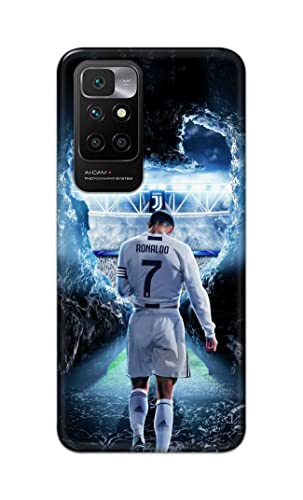 Image of Printed Hard Back Cover Case for Mi Redmi 10 Prime Back Cover (Footbal Legend) -1302