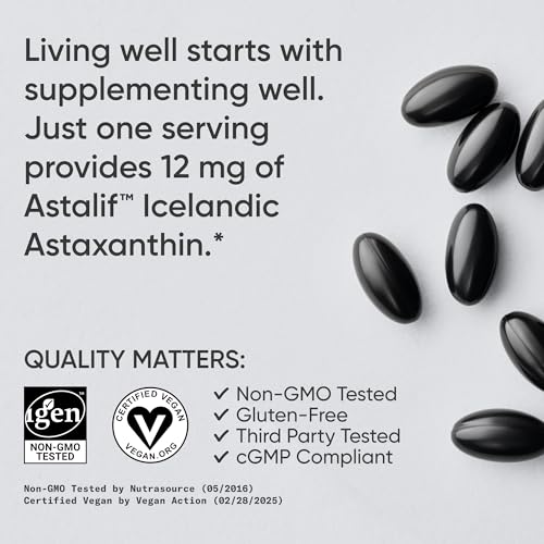 Sports Research Astaxanthin 12 Mg 60 Softgels の商品画像 3