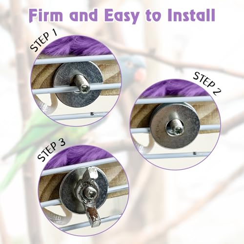 Image of Hamiledyi Bird Bed for Cage Plush Parrot Hanging Hammock Warm Bird Nest Parrot Nest House Snuggle Hut Birds Sleeping Bed Soft Warm Hammock for Parakeet Lovebird Cockatoos Budgies(Purple)