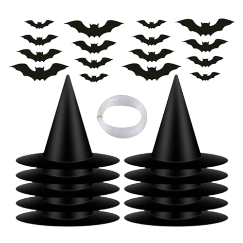 Easy Installation Durable and Reusable Witch Hat Decor Set for Halloween - image 1