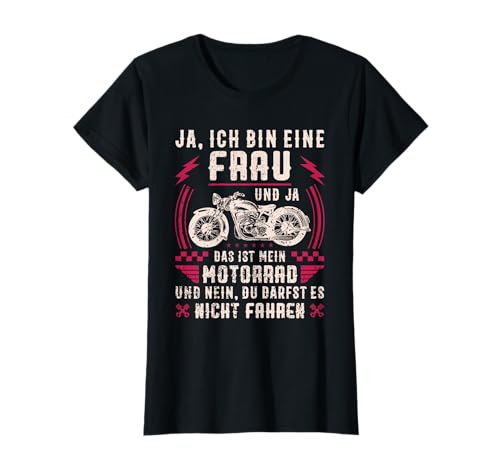 Motociclista regalo con texto en alemán Camiseta