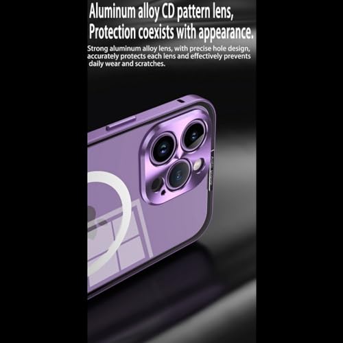 Étui en acrylique transparent iPhone 14 Plus coque verre d'objectif