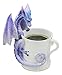 Ebros Amy Brown Whatcha Drinkin Peeking Midnight Teacup Dragon Statue 4.5" Tall Whimsical Beverage Tea Or Coffee Lover Sculpture Decor Figurine