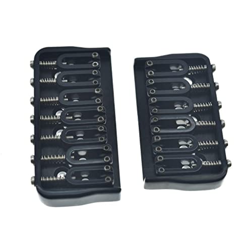 Kaish Black 7 String Guitar Fixed Bridge Electric Guitar Hardtail Bridge For Strat/Tele Guitars #TOP6