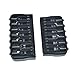 Dopro Black 6 String Guitar Fixed Bridge Guitar Hardtail Replacement Bridge for Electric Guitars