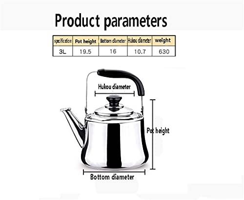 Pava de Acero Inoxidable 3 L Silbadora miniatura 2