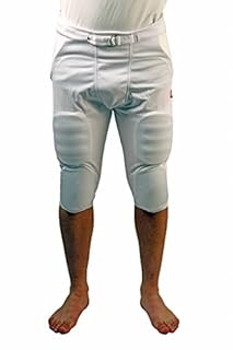 BARNETT FPS-01 Pantalon avec Protections intégrées, 7 Pads, Blanc (M)