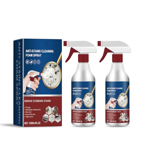 LBOYLOVE 2 Pcs Mold Cleaning Spray Powerful Mold Cleaner Foam Spray Household Mold Cleaner Spray for Kitchen Bathroom Wall and Ceiling (120ml 4 fl.oz)