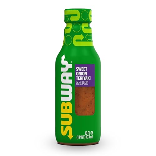 Subway Sweet Onion Teriyaki Sauce, 16 fl. oz., Made with Ginger, Poppyseed and Green Onions, Perfect...