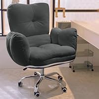 Gaming Stoel Ergonomische Bureaustoelen Fauteuil Stoel Luie Bank for Slaapkamer, Thuiskantoor Bureau Stoelen Studie Stoel Rugleuning Verstelbare Bureaustoel for Woonkamer (Color : Beige with footrest