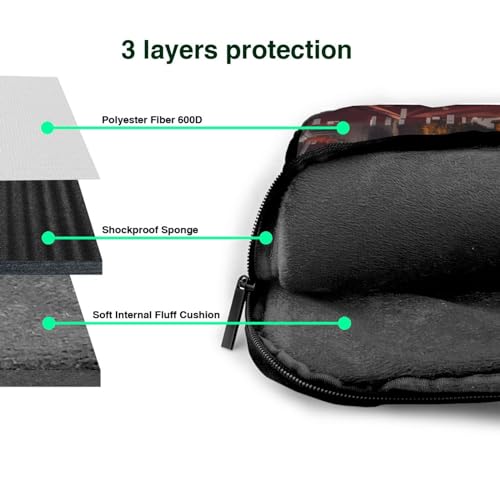 Bolsa para Laptop KHiry Estilo Messenger Negra miniatura 5