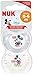 NUK Disney Lot de 2 sucettes en silicone sans BPA Motif Mickey et Minnie Mouse 0-6 mois