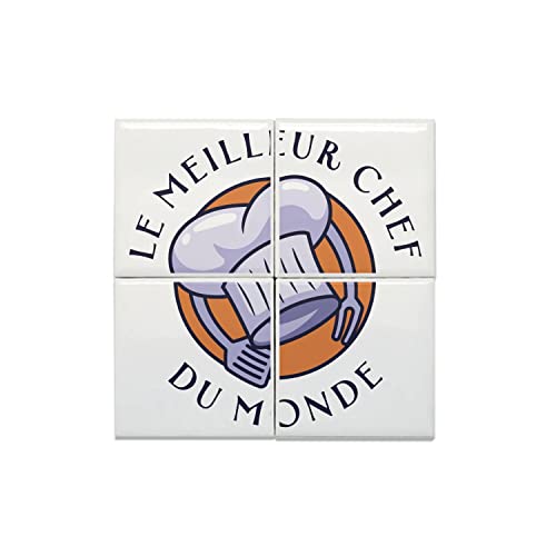 Carreaux céramique Chef Cuisinier : le cadeau idéal pour un métier