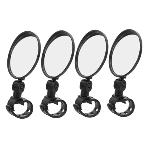 SUPVOX 4 Espejos Retrovisores Para Manillar De Bicicleta De Negro