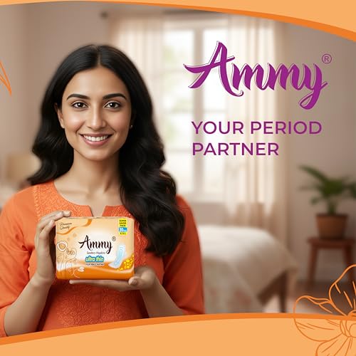 Image of Ammy Super Absorbent Ultra Thin Sanitary Pads - 30 Pcs XXL Size for Heavy Flow & 12 Pcs XL Size for Medium Flow | Cottony Soft, Rash-Free with 7Layer Protection & Advanced Gel Lock Feature | Pack of 3