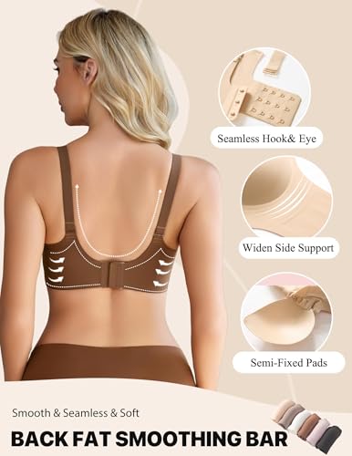 Image of Avidlove Wireless Bras for Women Comfort Seamless Bra Smooth Bralette Everyday Sleep Jelly Bras Regular and Plus