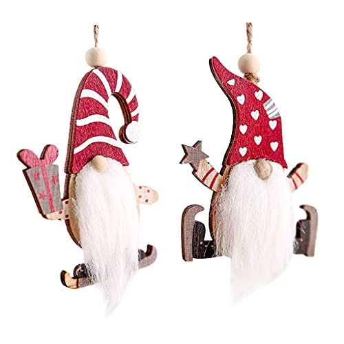 Pendentif Noël GNOME Santa en céramique comme cadeau de table