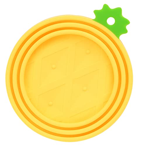 Cabilock Mason Jar Mason Jar Lids Plastic Mason Jars 2Pcs Pet Food Can Covers Pineapple Shaped Silicone Pet Food Can Topper Food Can Lids Covers For Cats Dogs Canning Lids Mason Jar Mason Jar Lids #TOP6