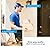 Inwerang 4K 2.5'' PoE PTZ IP Camera with Mic/Audio, 8MP IP Dome Security Camera, Waterproof IP66, 60ft IR Night Vision, Pan 0~355° Tilt 0~90°, 2.8mm Lens, Compatible with Third-Part NVRs Softwares