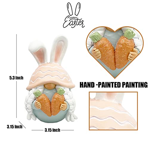 Legifo Easter Decorations For Home Easter Bunny Rabbit Figurines Home Decor, Spring Gnome Bunny Decor With Egg Small Rustic Nome Statue For Porch Centerpieces Table Fireplace #TOP3
