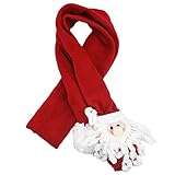 October Elf Christmas Holiday Santa Claus Scarf Christmas Scarf Winter Snowman/Elk Scarves For Adult & Children (Santa Claus)