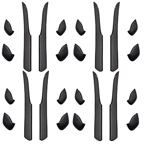 Kit caoutchouc Fast Jacket XL : 4 jambes en silicone noir pour lunettes Oakley