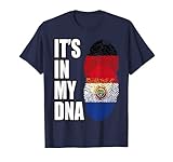 Alemán Y Paraguayo Mezcla ADN Bandera Patrimonio Camiseta