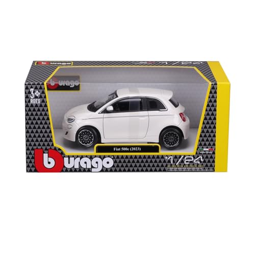 Bburago Fiat 500 E, Realistic Model Car in 1:24 Scale, Diecast Replica with Opening Doors, Official Fiat Licence - Image 2